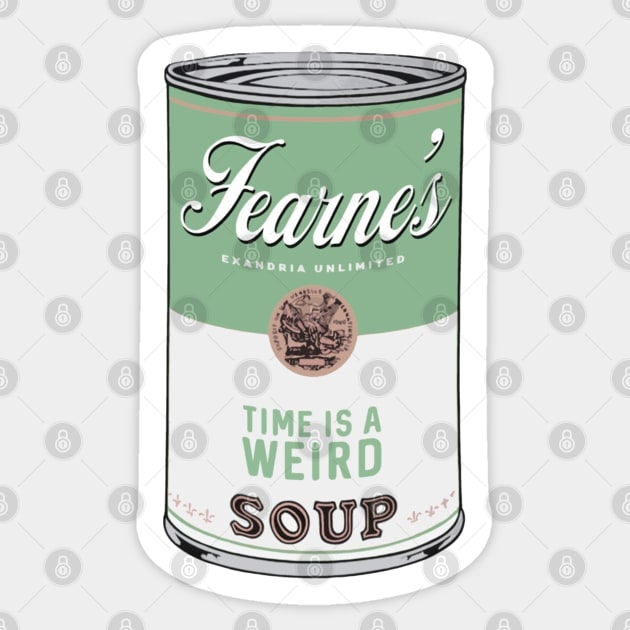 weird soup - green version Sticker by dinah-lance